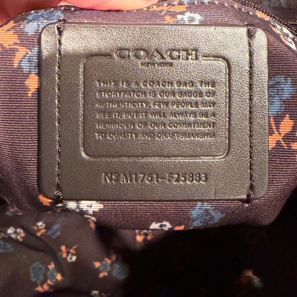 Coach Billie EUC backpack in midnight blue denim and pebbled leather - Picture 8 of 10